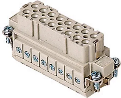 Produktbild von CDAF 16 I.L.M.E. Ilme CDA Buchseneinsatz (F) mit Drahtschutz Schraubanschluss, 16-polig+PE 250V, 16A - 1 Stück