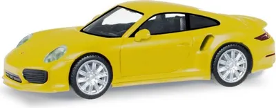Produktbild von PORSCHE 911 Turbo Gelb, HER028615-003, Maßstab1/87, HERPA