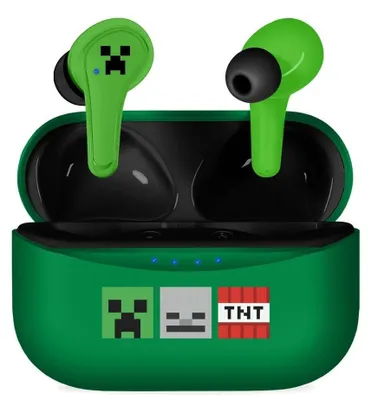 Productafbeelding van OTL Technologies Minecraft Draadloze Kinderkoptelefoon met Oplaadcase
