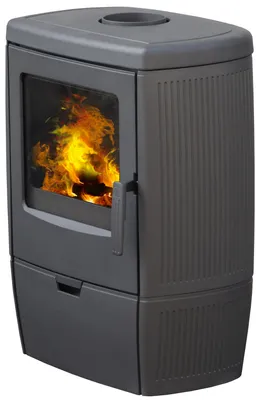 Produktbild von Gusskaminofen Plamen Alberto, schwarz, raumluftunabhängig - 8,6 kW