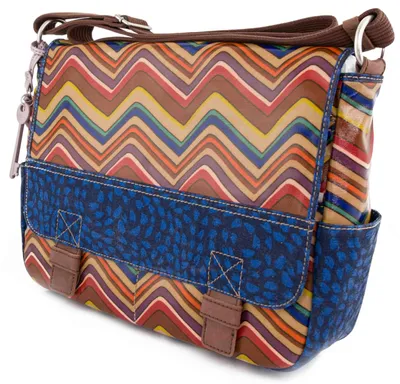 Zdjęcie produktu dla Damska torba Fossil Wmns Shoulderbag Key-per Messenger Stripe Mix