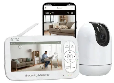 Image de Bébéphone, résolution 720P, audio bidirectionnel, avec câble Type-C