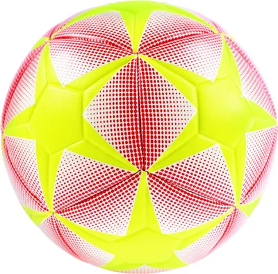 Produktbild von Fußball Kinder Größe 5 Rot Gelb Trainingsball Robust Maschinengenäht Schulfußball