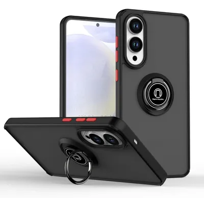 Obrázek produktu pro Pro Samsung Galaxy S25 Edge 5G Q Series Shadow Design TPU + PC Ochranný kryt Black / Red