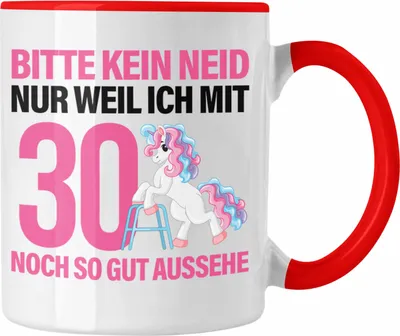 Produktbild von Trendation - 18. Geburtstag Tasse Geschenk Mädchen Geschenkidee Lustig Spruch 18 Geschenke Geschenkideen zum 18 Bday 18er Tochter (Rot)