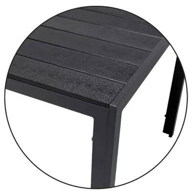 Gartentisch Comfort 160 x 90 cm mit Nonwood Platte Gestell Aluminium