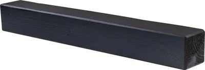 Produktbild von levandeo Wandregal Holz Massiv 80x10cm Schwarz Wandboard Regal Wandboard Balken