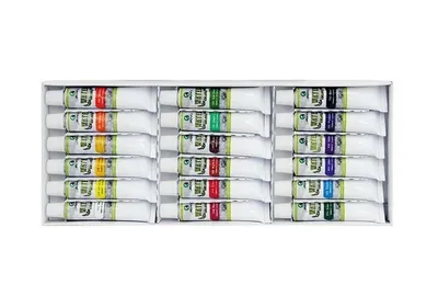 Zdjęcie produktu dla Farby akwarelowe E 1338 B 18 kolorów 12ml MARIES