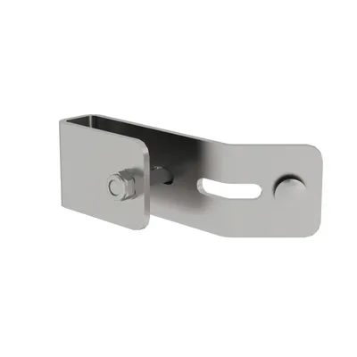 Produktbild von Günzburger Steigtechnik Schienenbefestigung für Leiterholm 60 x 25 mm Edelstahl - 077568