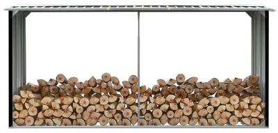 Immagine prodotto di Rilegno – Portacenere per legna da ardere – Extra grande, 330x92x153 cm – Acciaio zincato – Resistente agli agenti atmosferici