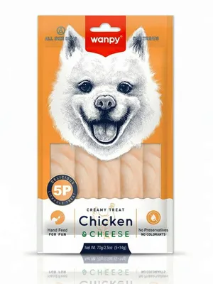 Produktbild von WANPY für Hunde Creamy Treat HÜHNCHEN & KÄSE 70 g
