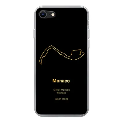 Produktbild von MuchoWow® Handyhülle Schutzhülle Hülle für iPhone SE 2022 Formel 1 - Monaco - Rennstrecke Silikon Softcase Handy Hülle - Schutzhülle