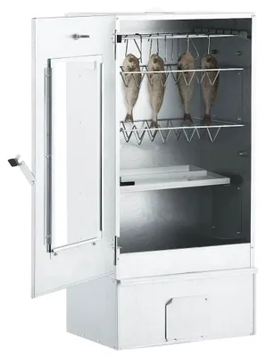 Image de vidaXL Fumoir avec 1 kg de copeaux de bois 44,5 x 29 x 83 cm
