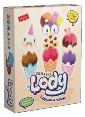 Zdjęcie produktu dla Układanka edukacyjna LODY - Kraina Relacji, zabawka kreatywna dla dzieci 3+