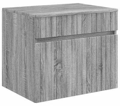 Image de Armoire de salle de bain murale vidaXL, gris Sonoma, 59 x 44,5 x 50 cm