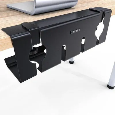 Obrázek produktu pro Famanu, kabelový kanál pro stůl, černý, rozměry 43 x 15 x 12 cm