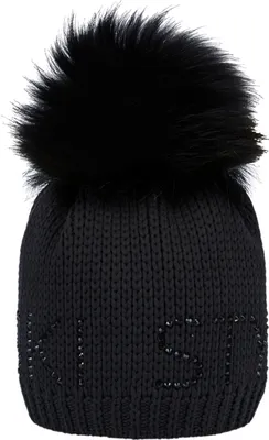 Produktbild von Sportalm Aris Ski Womens Beanie with Fur Black UNI Ski Mütze