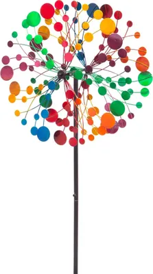 Produktbild von Windfänger HQ Metal Wind Spinner: Multi-colored Kaleidoscope Duett 110226 Rot 39 x 122 cm