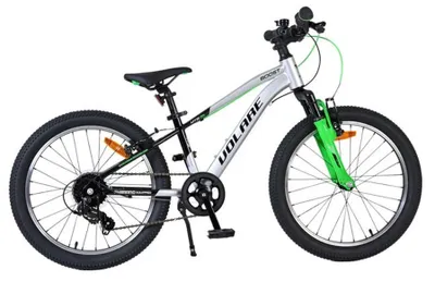 Produktbild von Volare Boost Kinderfahrrad – 20 Zoll – 7 Gänge – Silber/Grün