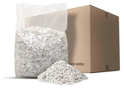 Produktbild von Galamio Ziersplitt Weiß 20kg