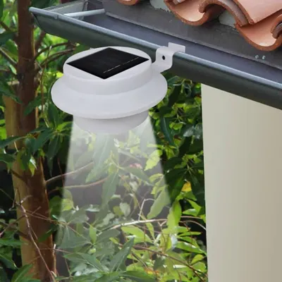 Zdjęcie produktu dla vidaXL 6x lampa zewnętrzna zestaw światła słonecznego światło ogrodzenia światło rynny biały