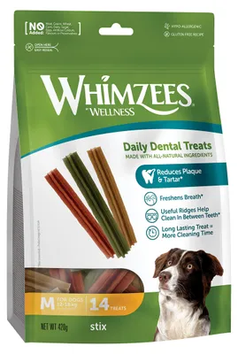 Image de Whimzees WHZ317EU, Friandises, chien, adulte, 420 g, sans gluten, sans sucre
