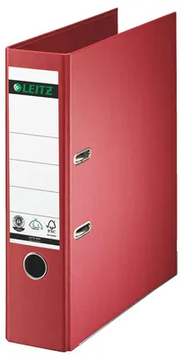 Produktbild von Ordner Pappe A4 180 Grad 80mm rot Packung mit 10 Stück