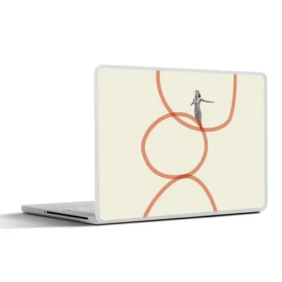 Produktbild von MuchoWow® Laptop Aufkleber Sticker Cover Liebe - Vintage - Ehepaar - Design 25x18 cm - Laptop-Deko