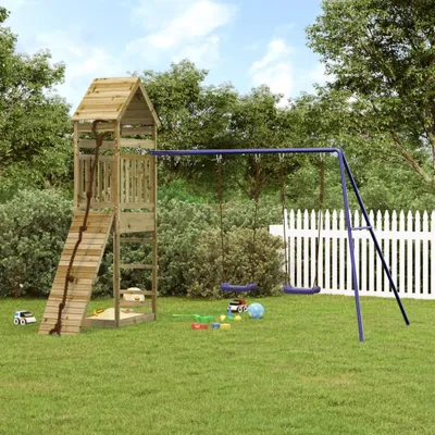 Produktbild von 2024 Moderne Schaukeln Spielturm Imprägniertes Kiefernholz 446795