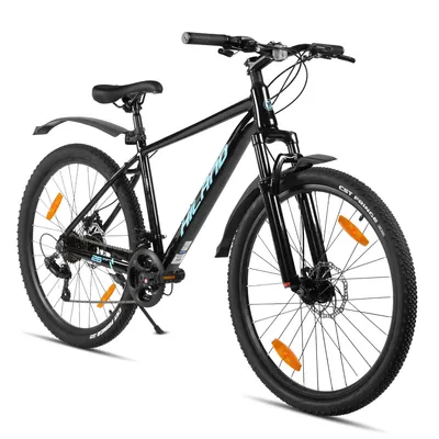 Produktbild von Hiland 26 Zoll Mountainbike, Herren und Damen 21 Gang MTB mit Aluminiumrahmen, Doppelscheibenbremsen, chutzblech und gefederter Vordergabel