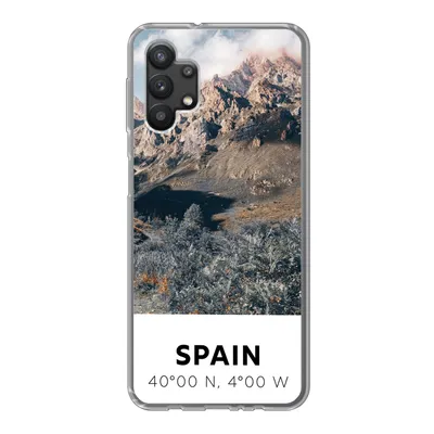 Produktbild von MuchoWow® Handyhülle Schutzhülle Hülle für Samsung Galaxy A32 5G Spanien - Berge - Sommer Silikon Softcase Handy Hülle - Softcase