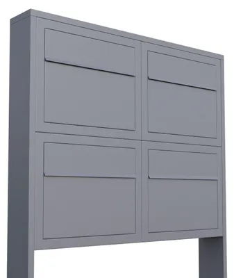 Produktbild von Briefkastenanlage Elegance for Four in Grau Metallic