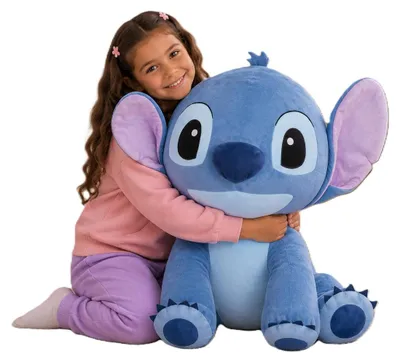 Produktbild von Große XXL Plüschtiere –kompatibel mit Stitch, Sonic, Spider-Man,Sesamstraße, Grinch, Minecraft & mehr Original Lizenz 70-120cm (Stitch 70cm)