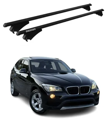 Image de Tiger Barres de toit transversales pour BMW X1 E84 2009-2015 Noir