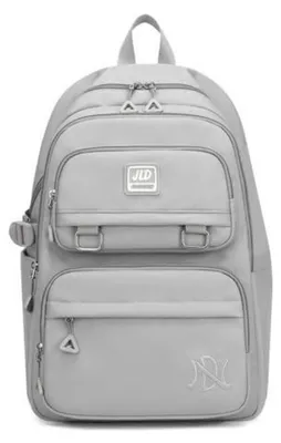Produktbild von Kinderrucksack Schulranzen Jungen Mädchen Wasserdicht Nylon Grau 32x22x45cm