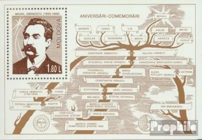 Produktbild von Briefmarken Moldawien 1996 Mi Block10 (kompl.Ausg.) postfrisch Bedeutende Persönlichkeiten