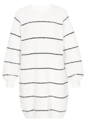 Image de Robe pour femme Mutha - blanc et noir. Robe pour femme Mutha - blanc et noir, taille XL/XXL
