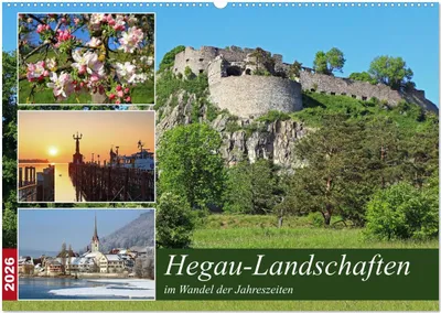 Produktbild von Hegau-Landschaften (Wandkalender 2026 DIN A2 quer), CALVENDO Monatskalender