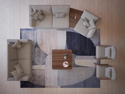 Produktbild von Wohnzimmer Set 4tlg Zweisitzer mit Dreisitzer Sofa Polster Textil 2x Sessel Neu