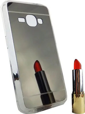 Produktbild von Samsung Galaxy J1 2016 Handy Hülle Spiegel Mirror Soft-Case Schutz-Cover Schwarz