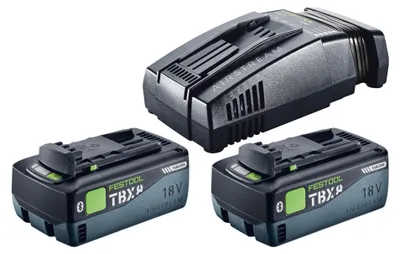 Productafbeelding van Festool 18V 2xTBX8/SCA16 energieset ( 578892 ) met 2x BP 18 TBX 8 ASI accu 18 V 8,0 Ah + SCA 16-lader