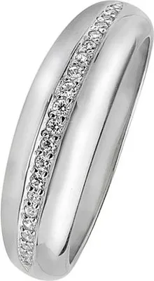 Produktbild von 925 Sterling Silber 7mm Soft Court Form Herren/Damen - Trauring/Ehering/Hochzeitsring mit Zirkonia, 51 (16.2); TRS29461RSL