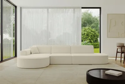Produktbild von ALTDECOR Ecksofa in L-Form MARI-L2 - 328x171x79,5 cm Beige - Corner Sofa Bett Eckcouch Couch Wohnlandschaft Cauchsofa