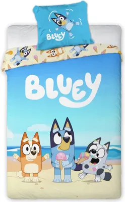 Produktbild von Bluey Beach Day Kinderbettwäsche 100x135cm