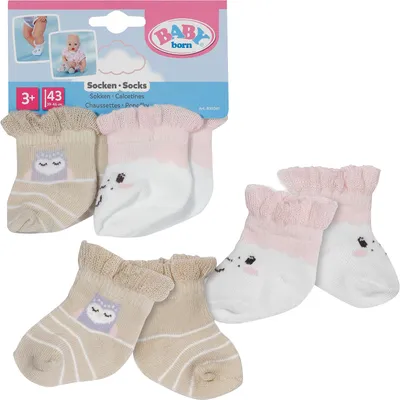 Produktbild von ZAPF Creation BABY born Socken Schaf 2 Paar 43cm, Puppenzubehör