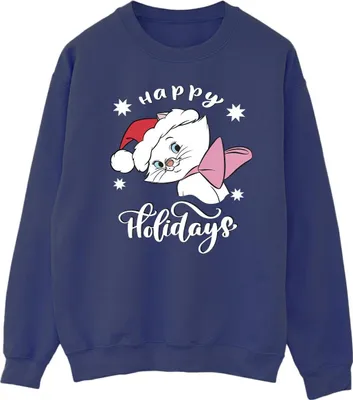 Produktbild von Disney - "The Aristocats Happy Holidays" Sweatshirt für Herren BI9557 (L) (Marineblau)