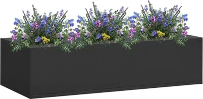 Produktbild von "Rabatt" Büro-Blumenkasten - Elegantes Design - Anthrazit 90x40x23 cm Stahl - Beete CC13442