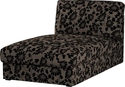Produktbild von Dekoria Bezug für Kivik Recamiere Sofa, braun-schwarz, Bezug für Kivik Recamiere