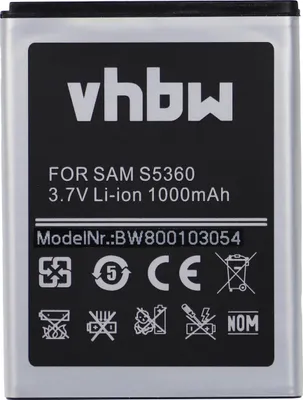 Produktbild von vhbw Akku Ersatz für Samsung EB454357VU, EB454357VA für Handy Smartphone Telefon (1000 mAh, 3,7 V, Li-Ion)