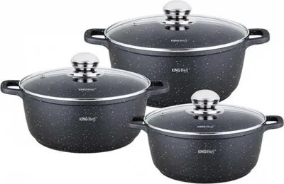 Obrázek produktu pro Kinghoff Mramorová Sada Hrnců Kh-1606